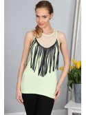 Top dama cu franjuri Pistachio 2947 - Magazin online - Boutique